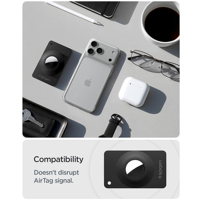 Futrola Spigen Air Fit 2 za Apple AirTag, Set 2 komada, Crna ACS11199
