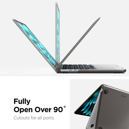 Spigen Airskin futrola za Apple MacBook Air 13inch (2026) / (2025) / (2024) / (2022), Crna Satenska ACS11531