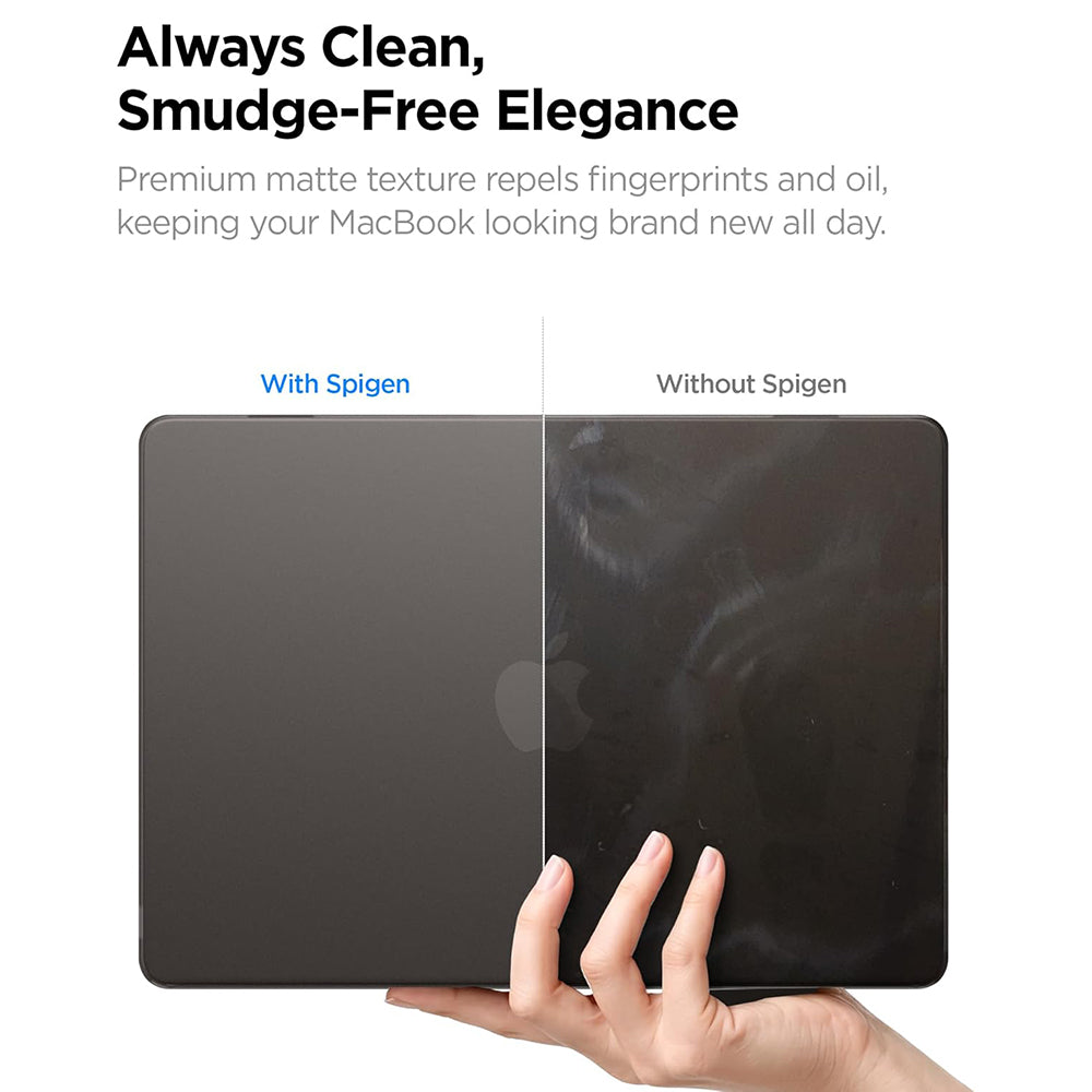 Spigen Airskin futrola za Apple MacBook Air 13inch (2026) / (2025) / (2024) / (2022), Crna Satenska ACS11531