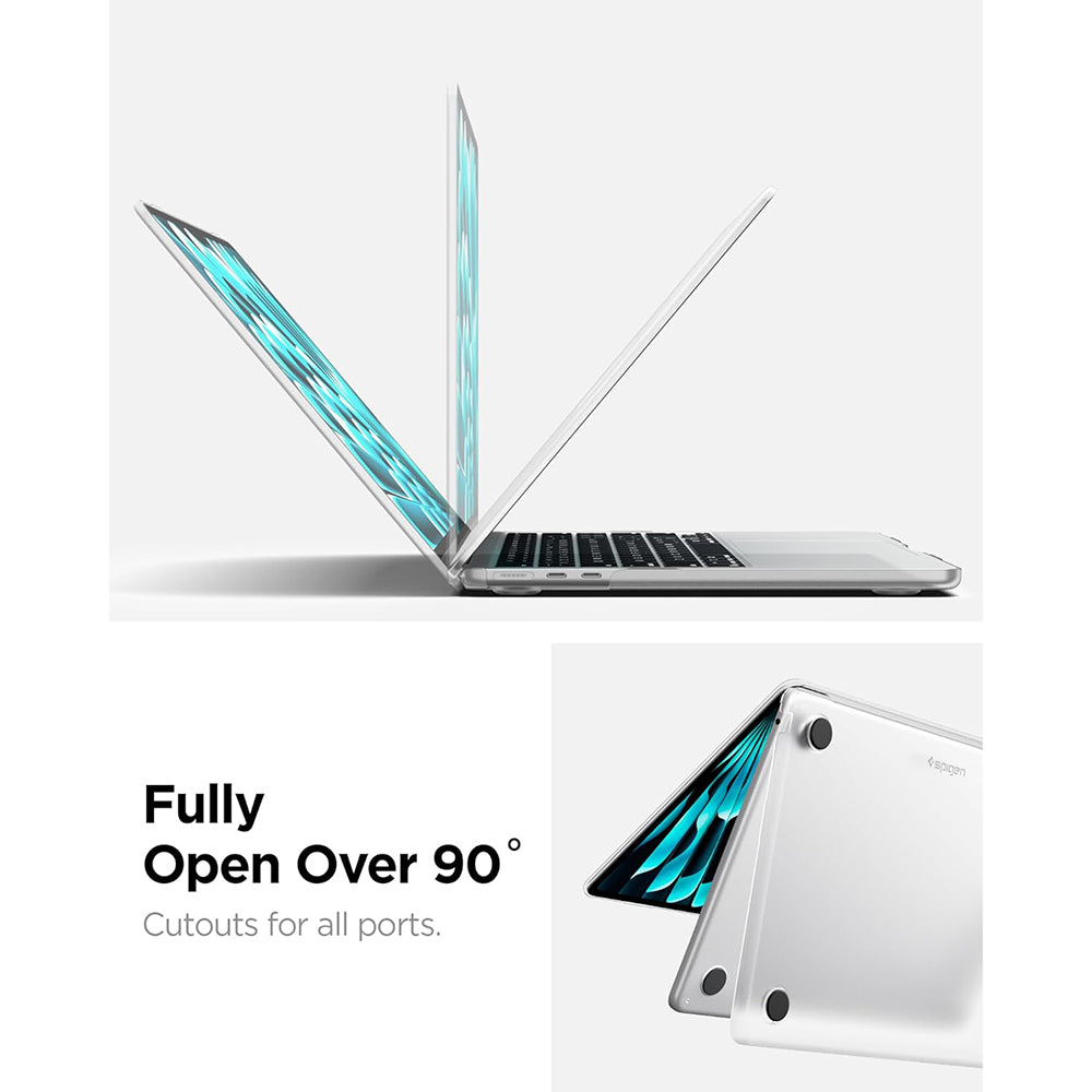 Futrola Spigen Airskin za Apple MacBook Air 13inch (2026) / (2025) / (2024) / (2022), Providna Satenska ACS11530