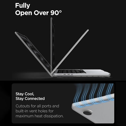 Husa Spigen Airskin za Apple MacBook Pro 16inch (2026) / (2024) / (2023) / (2021), Providna Satenska ACS11526