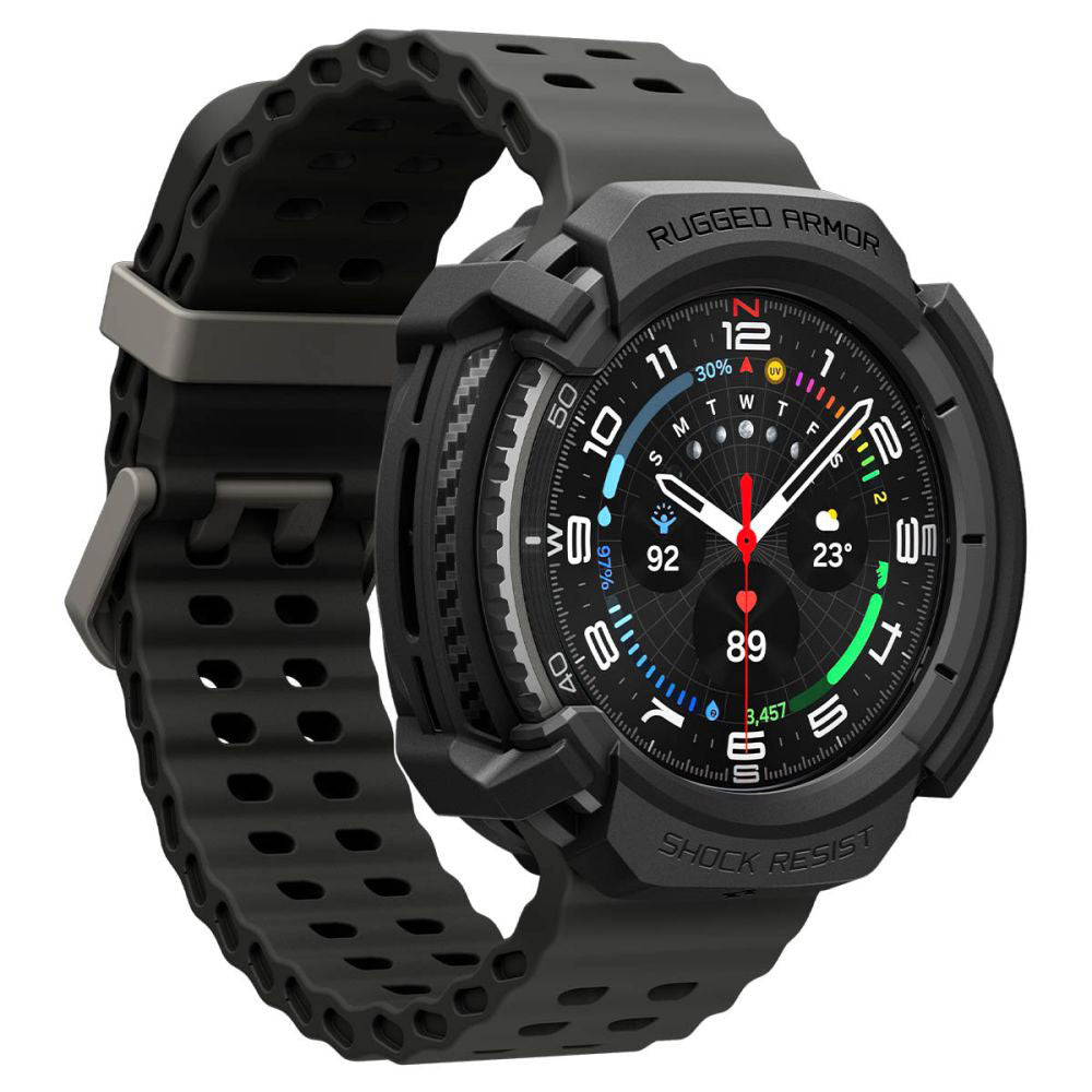 Husa Spigen Liquid Air za Samsung Galaxy Watch8 Classic, Crna Mat ACS09841