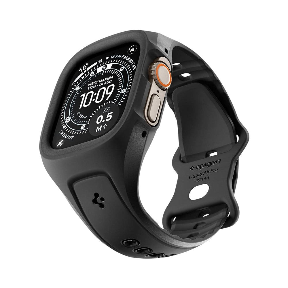 Futrola Spigen Liquid Air Pro za Apple Watch Ultra Series, Crna ACS05463
