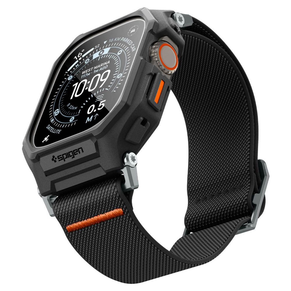 Futrola Spigen Lite Fit Pro sa zaštitnim staklom za Apple Watch Ultra Series, Crna Mat ACS11415