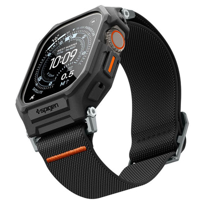 Futrola Spigen Lite Fit Pro sa zaštitnim staklom za Apple Watch Ultra Series, Crna Mat ACS11415