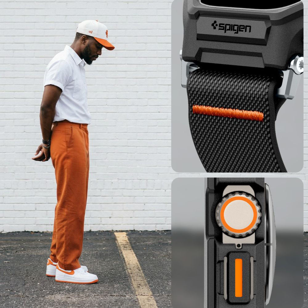 Futrola Spigen Lite Fit Pro sa zaštitnim staklom za Apple Watch Ultra Series, Crna Mat ACS11415
