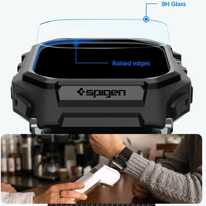 Futrola Spigen Lite Fit Pro sa zaštitnim staklom za Apple Watch Ultra Series, Crna Mat ACS11415