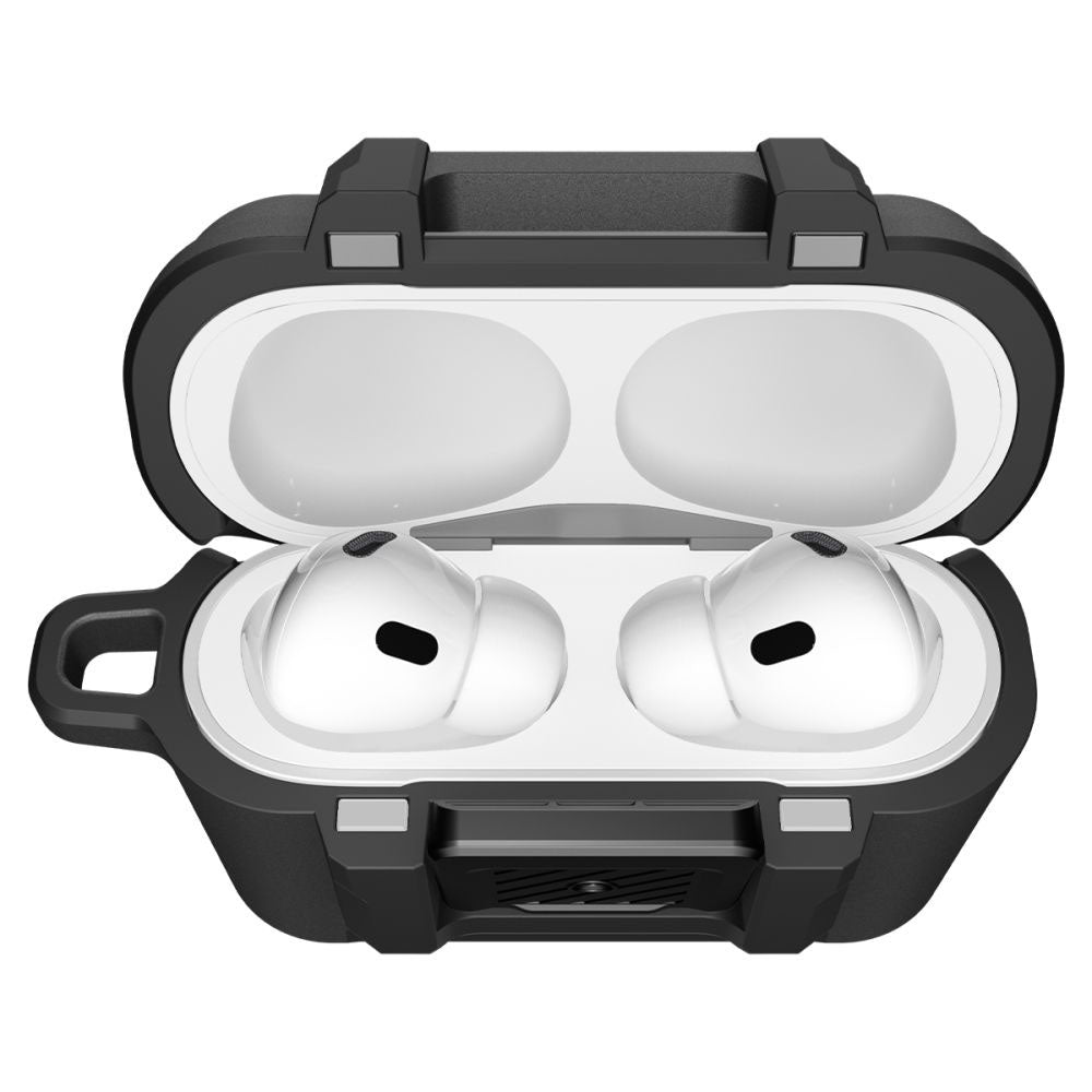 Futrola Spigen Lock Fit za Apple AirPods Pro 3, Mat Crna