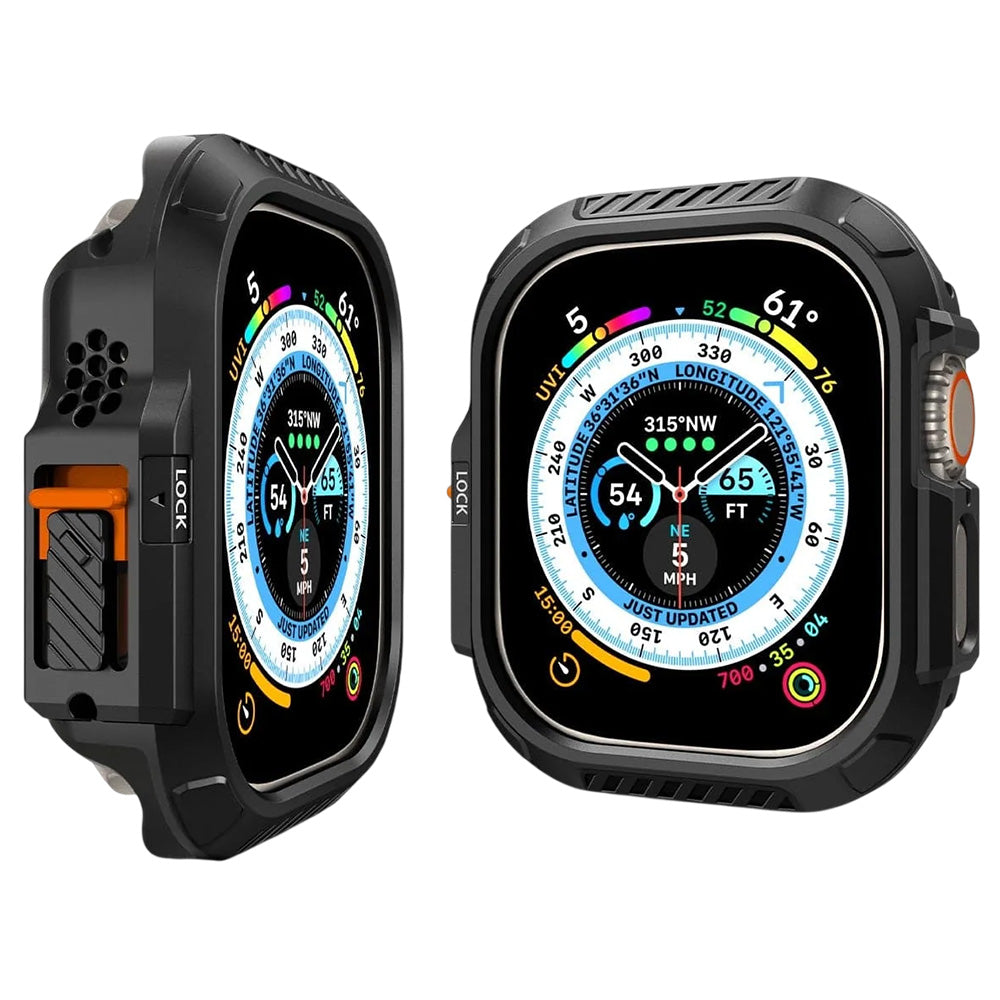 Spigen Lock Fit futrola za Apple Watch Ultra Series, Mat Crna ACS06208