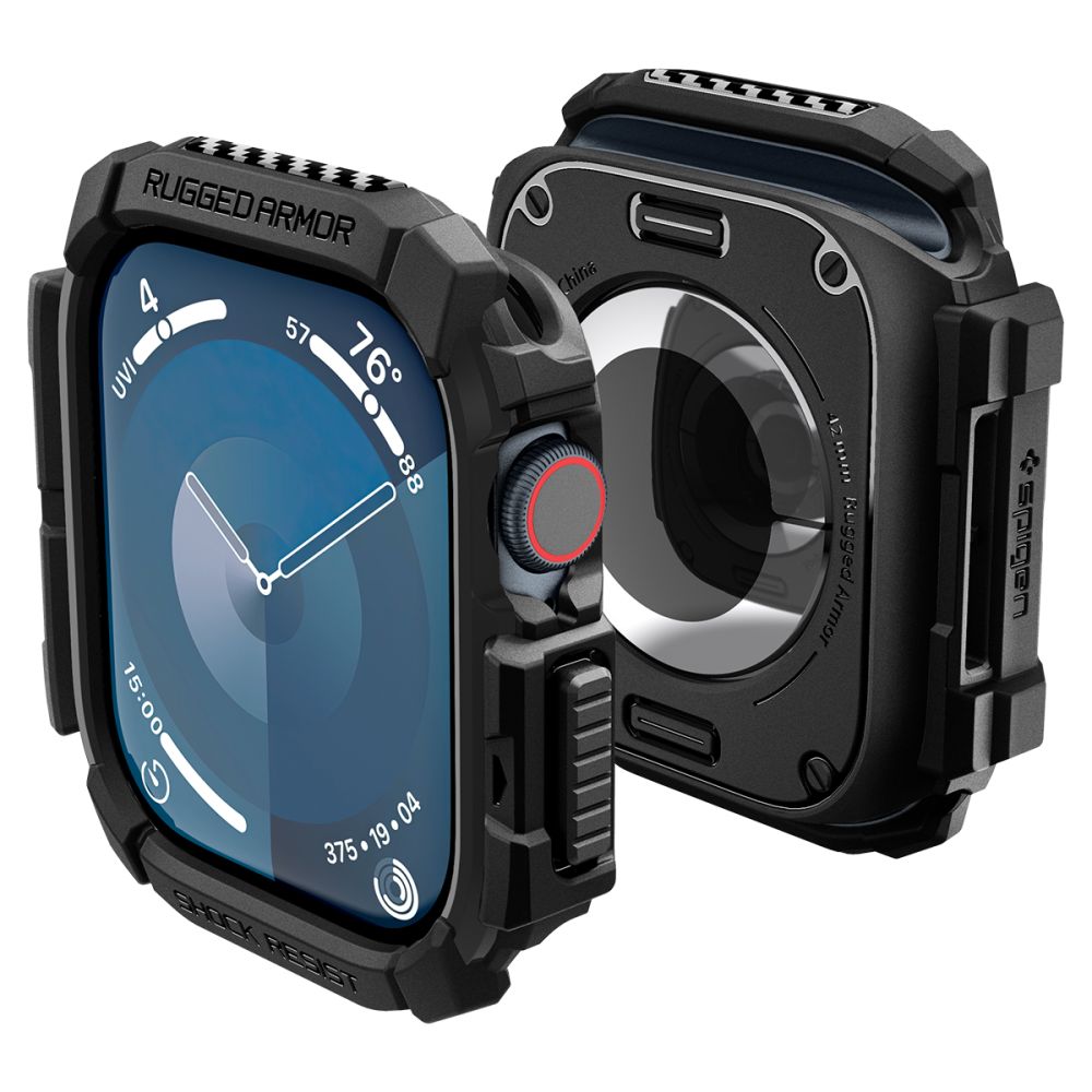 Futrola Spigen Rugged Armor za Apple Watch Series 10 / 11 42mm, Crna ACS08585