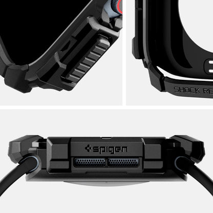 Futrola Spigen Rugged Armor za Apple Watch Series 10 / 11 42mm, Crna ACS08585