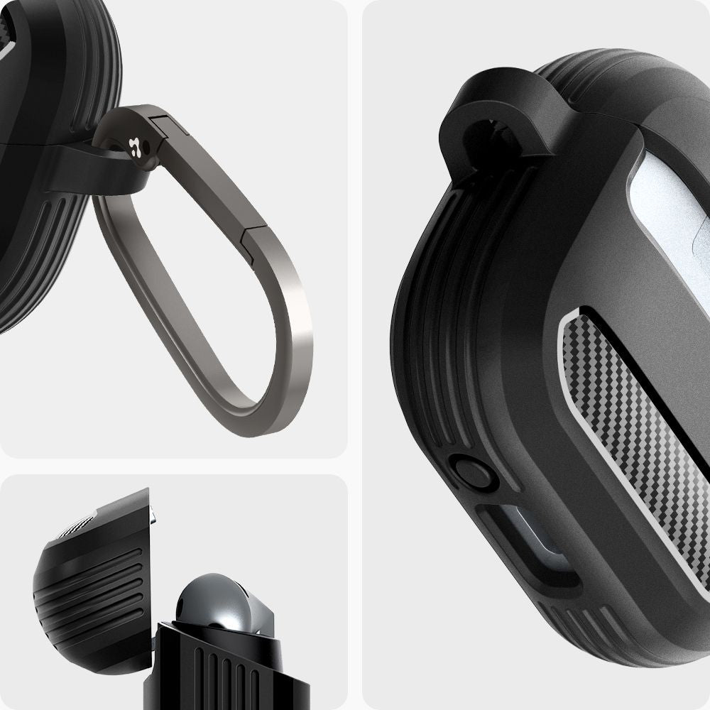 Futrola Spigen Rugged Armor za Samsung Galaxy Buds3 FE / Buds3 Pro / Buds3, Crna ACS08330