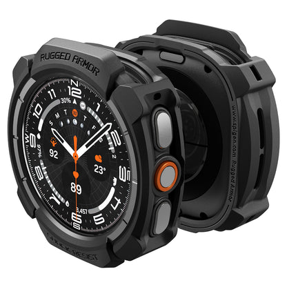 Futrola Spigen Rugged Armor za Samsung Galaxy Watch Ultra2, Crna Mat ACS11611