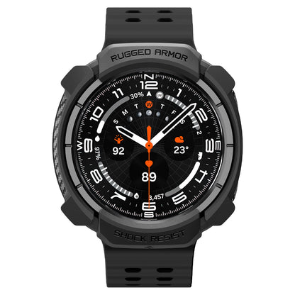 Futrola Spigen Rugged Armor za Samsung Galaxy Watch Ultra2, Crna Mat ACS11611
