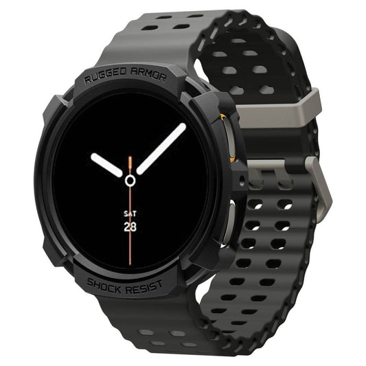 Futrola Spigen Rugged Armor za Samsung Galaxy Watch8 44mm, Crna Mat ACS10006