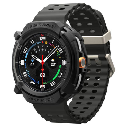 Futrola Spigen Rugged Armor za Samsung Galaxy Watch8 Classic, Mat Crna ACS10012