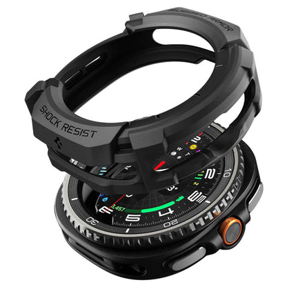 Futrola Spigen Rugged Armor za Samsung Galaxy Watch8 Classic, Mat Crna ACS10012