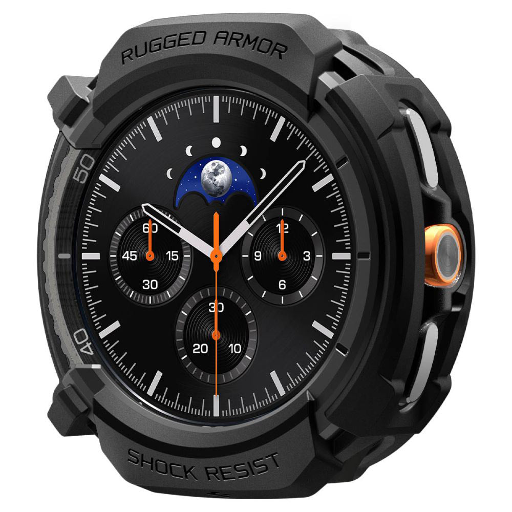 Futrola Spigen Rugged Armor za Samsung Galaxy Watch8 Classic, Mat Crna ACS10012