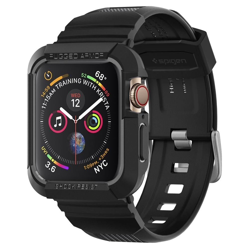 Futrola Spigen Rugged Armor Pro za Apple Watch 44mm Series, Crna 062CS25324