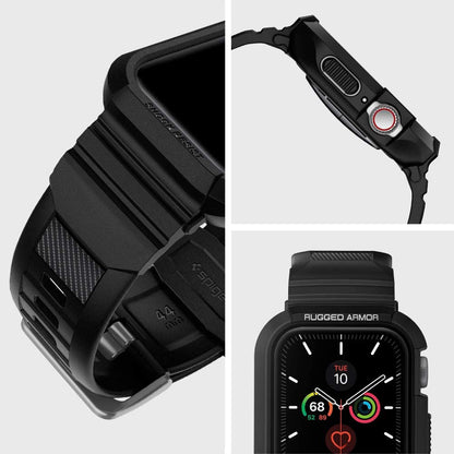 Futrola Spigen Rugged Armor Pro za Apple Watch 44mm Series, Crna 062CS25324