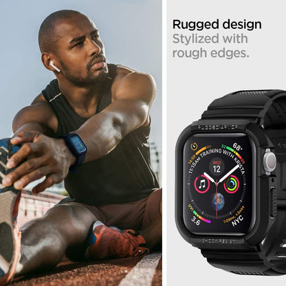 Futrola Spigen Rugged Armor Pro za Apple Watch 44mm Series, Crna 062CS25324