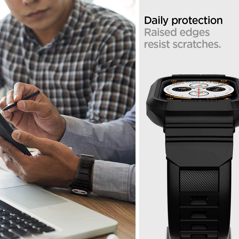 Futrola Spigen Rugged Armor Pro za Apple Watch 44mm Series, Crna 062CS25324