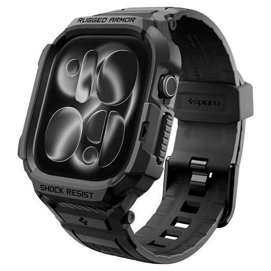 Futrola Spigen Rugged Armor Pro za Apple Watch Series 12 42mm, Crna Mat ACS11883