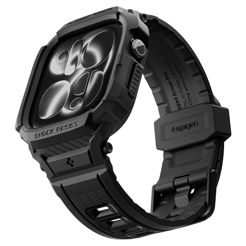 Futrola Spigen Rugged Armor Pro za Apple Watch Series 12 46mm, Crna Mat ACS11894