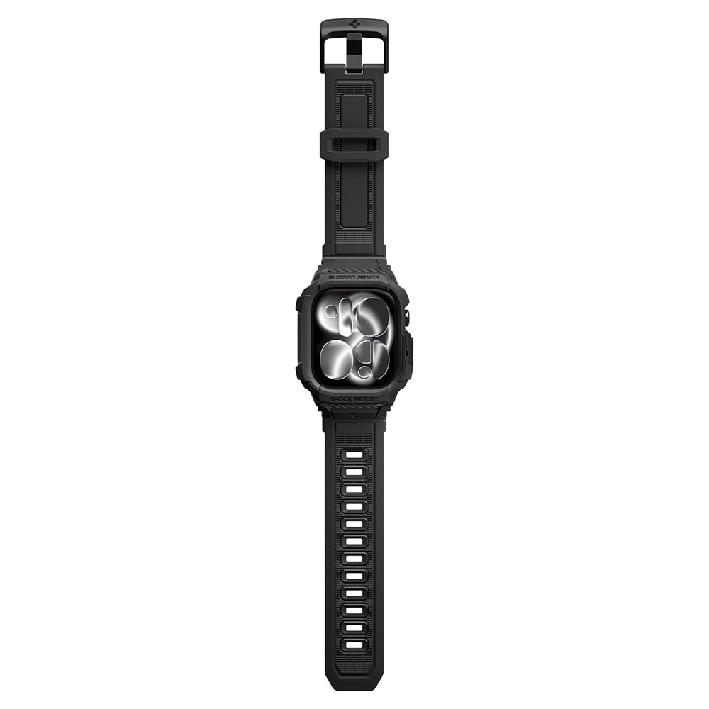 Futrola Spigen Rugged Armor Pro za Apple Watch Series 12 46mm, Crna Mat ACS11894