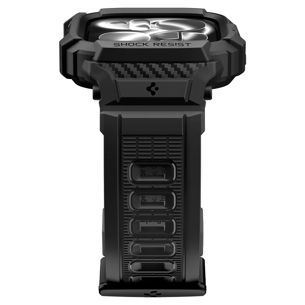 Futrola Spigen Rugged Armor Pro za Apple Watch Series 12 46mm, Crna Mat ACS11894