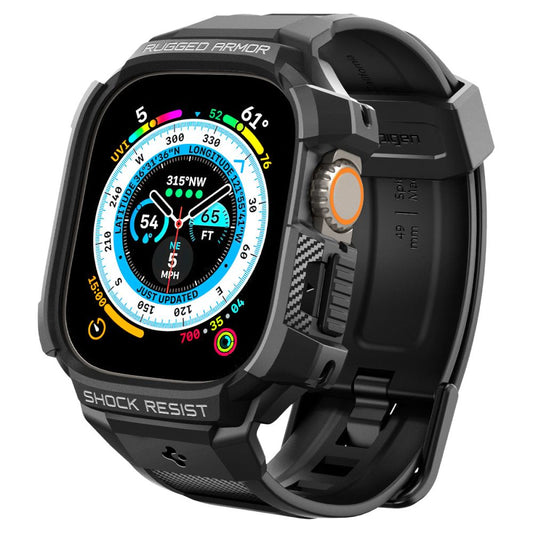 Futrola Spigen Rugged Armor Pro za Apple Watch Ultra Series, Crna