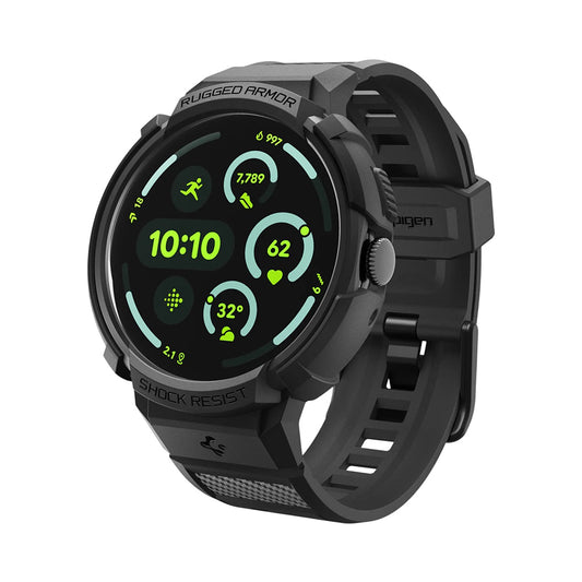 Futrola Spigen Rugged Armor Pro za Google Pixel Watch 41mm Series, Crna ACS09484