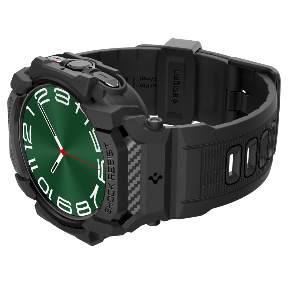 Futrola Spigen Rugged Armor Pro za Samsung Galaxy Watch Ultra, Crna ACS08427