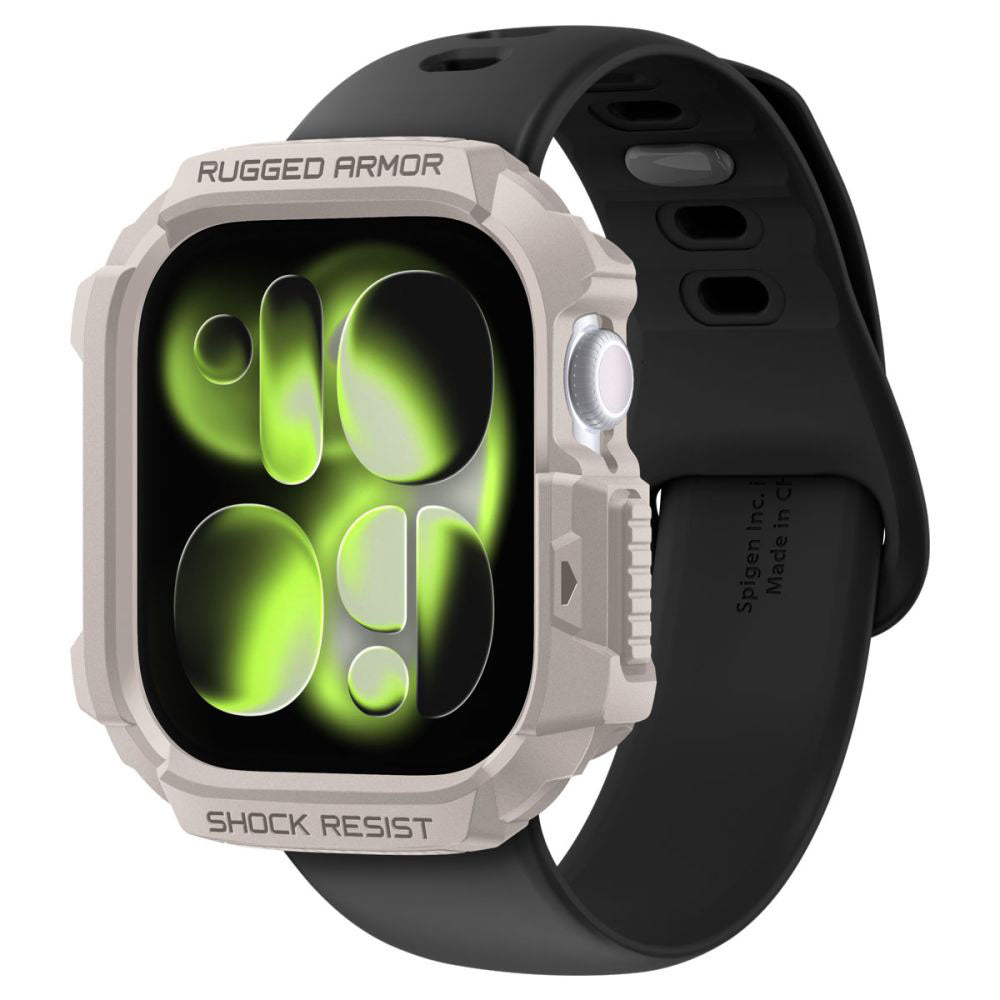 Futrola Spigen Rugged Armor V2 za Apple Watch Series 10 / 11 42mm, Bež