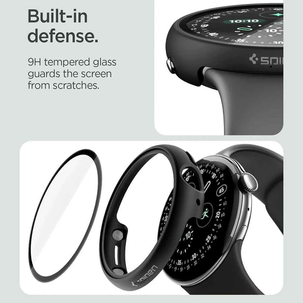 Futrola Spigen Thin Fit 360 za Google Pixel Watch 45mm Series, Crna ACS11746