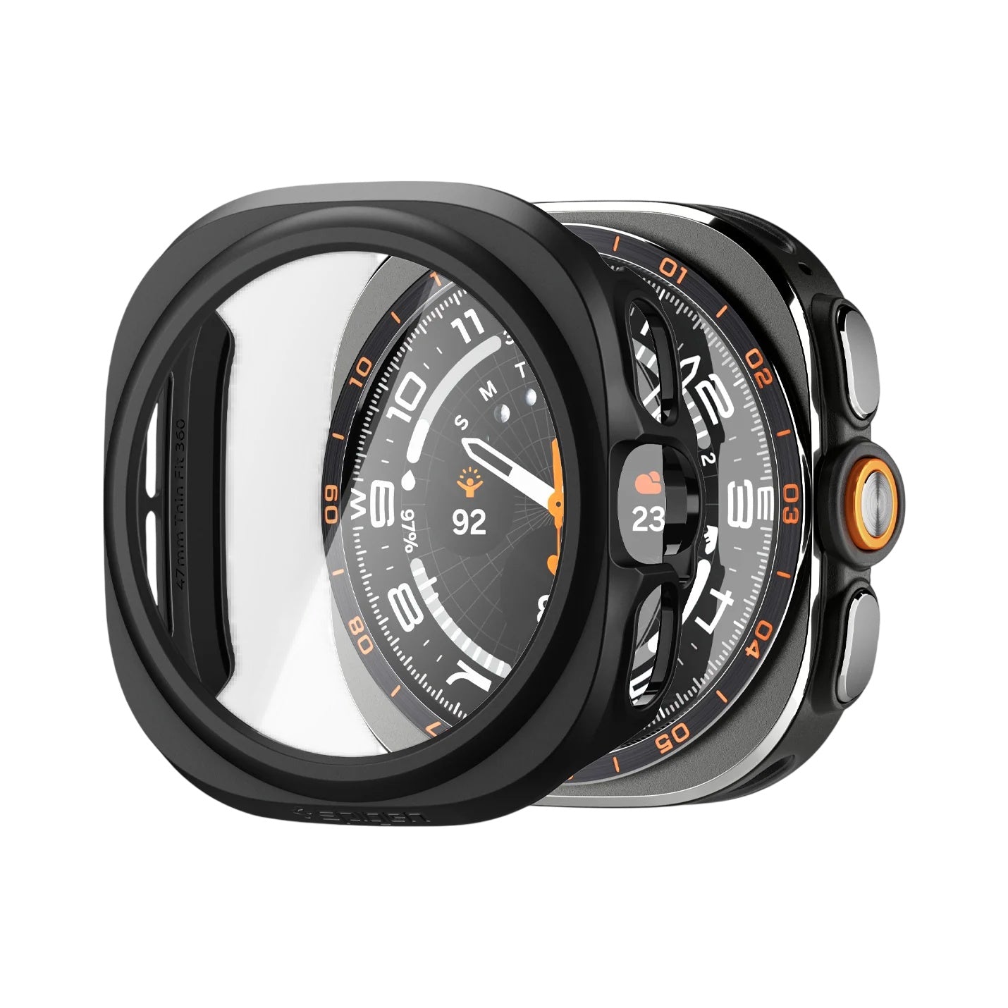 Futrola Spigen Thin Fit 360 za Samsung Galaxy Watch Ultra2, Crna ACS11609