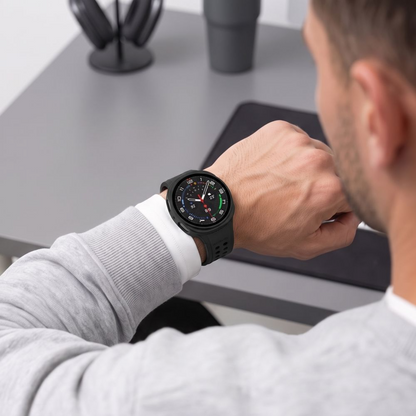 Futrola Tech-Protect Defense za Samsung Galaxy Watch9 / Watch8 40mm, Set 2 komada, Crna / Providna