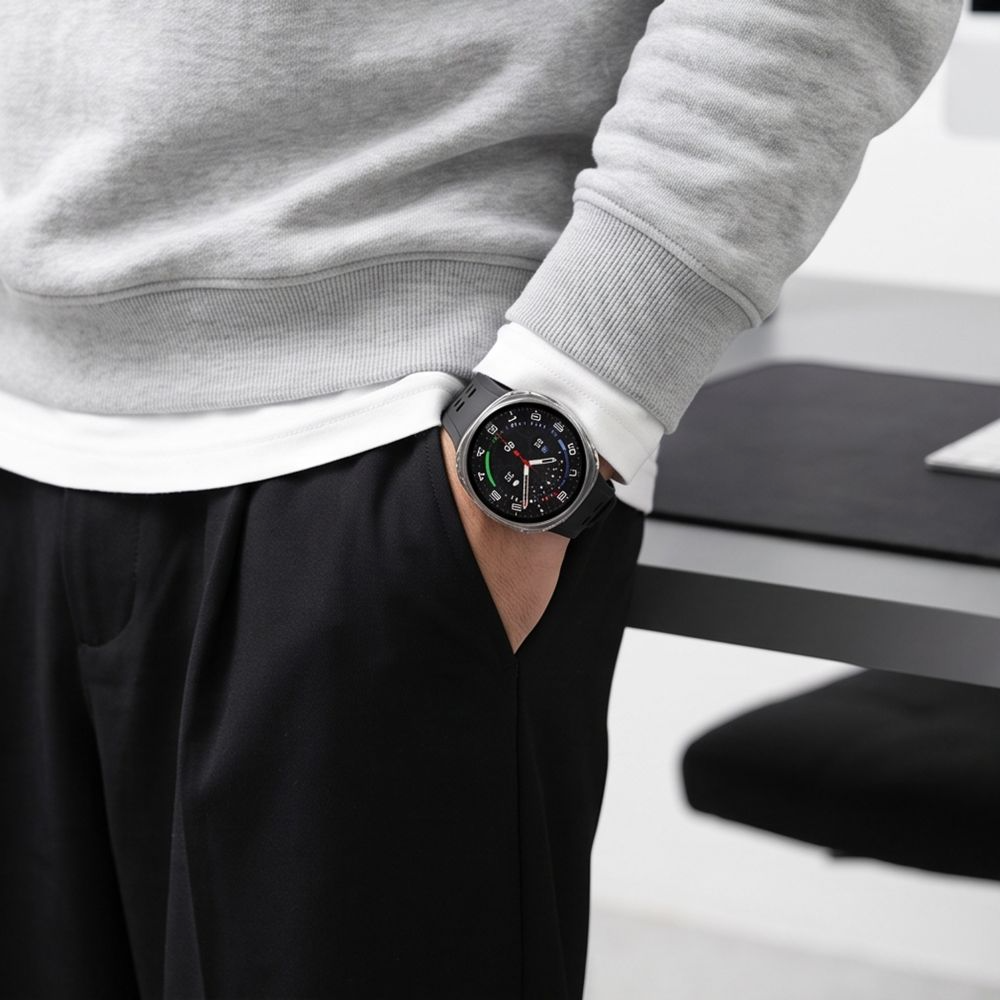 Futrola Tech-Protect Defense za Samsung Galaxy Watch 9 / Watch8 44mm, Set 2 komada, Crna / Providna