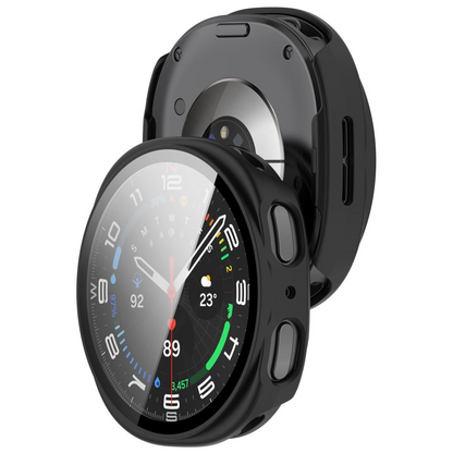 Futrola Tech-Protect Defense za Samsung Galaxy Watch9 / Watch8 40mm, Set 2 komada, Crna / Providna