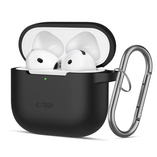 Futrola Tech-Protect Silicone Hook za Apple AirPods 4, Crna