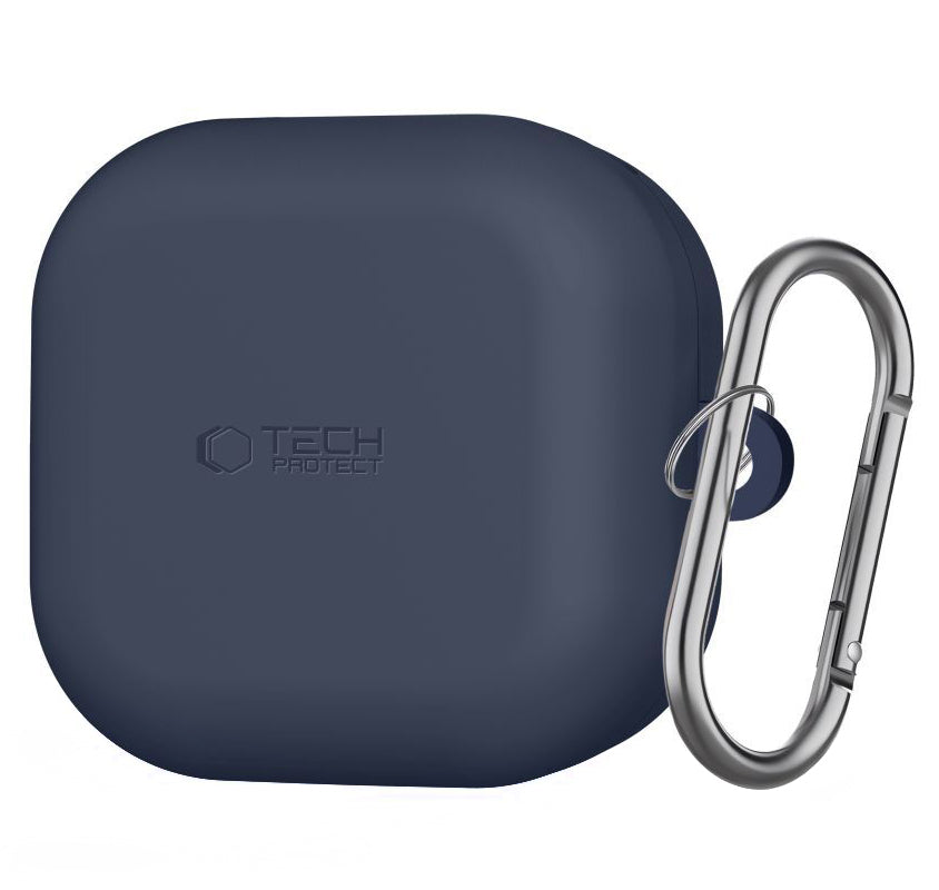 Futrola Tech-Protect Silicone Hook za Samsung Galaxy Buds4 / Buds4 Pro, Tamnoplava