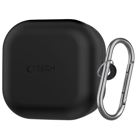Futrola Tech-Protect Silicone Hook za Samsung Galaxy Buds4 / Buds4 Pro, Crna