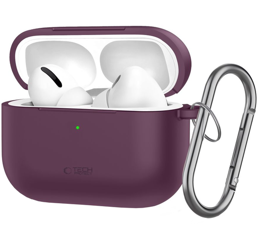 Tech-Protect Silicone Hook futrola za Apple AirPods Pro 3, bordo boje