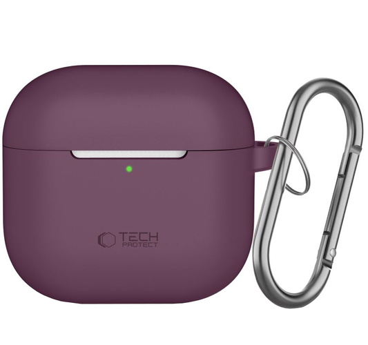 Tech-Protect Silicone Hook futrola za Apple AirPods 4 / AirPods 5, bordo boje.