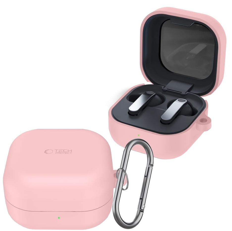 Futrola Tech-Protect Silicone Hook za Samsung Galaxy Buds4 / Buds4 Pro, Roze