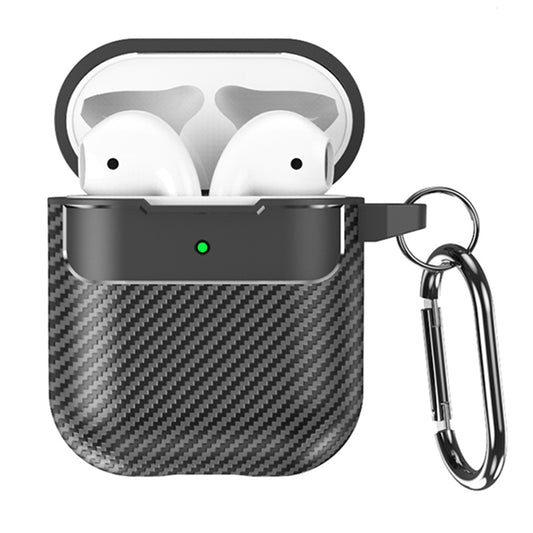 Futrola Techsuit CarbonFiber za Apple AirPods Gen 2 / Gen 1, Crna