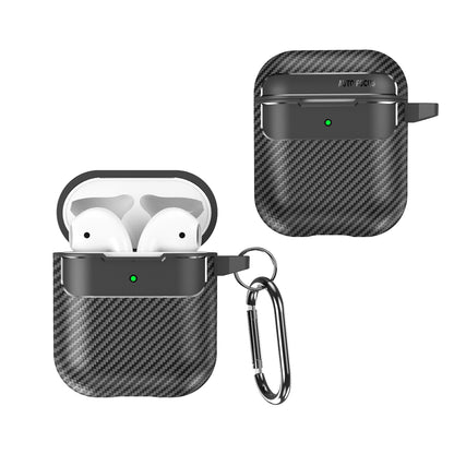 Futrola Techsuit CarbonFiber za Apple AirPods Gen 2 / Gen 1, Crna
