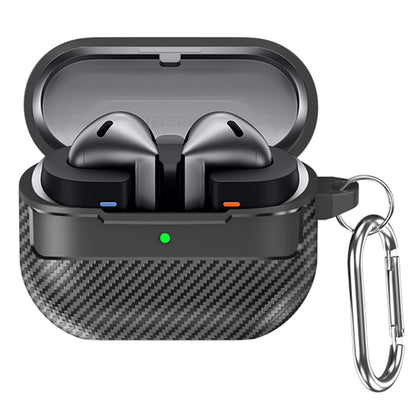 Futrola Techsuit CarbonFiber za Samsung Galaxy Buds3 FE / Buds3 Pro / Buds3, Crna