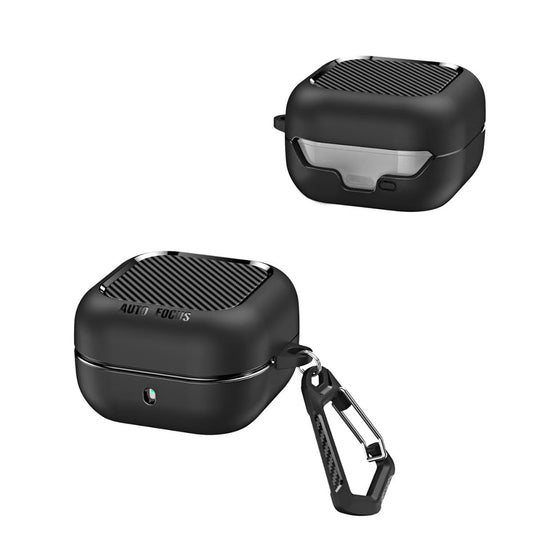 Futrola Techsuit CarbonFiber za Samsung Galaxy Buds4 / Buds4 Pro, Crna