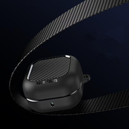 Futrola Techsuit CarbonFiber za Samsung Galaxy Buds4 / Buds4 Pro, Crna